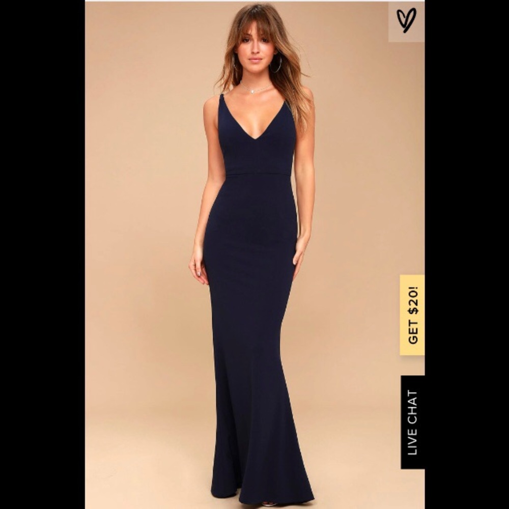 Navy Blue Gown